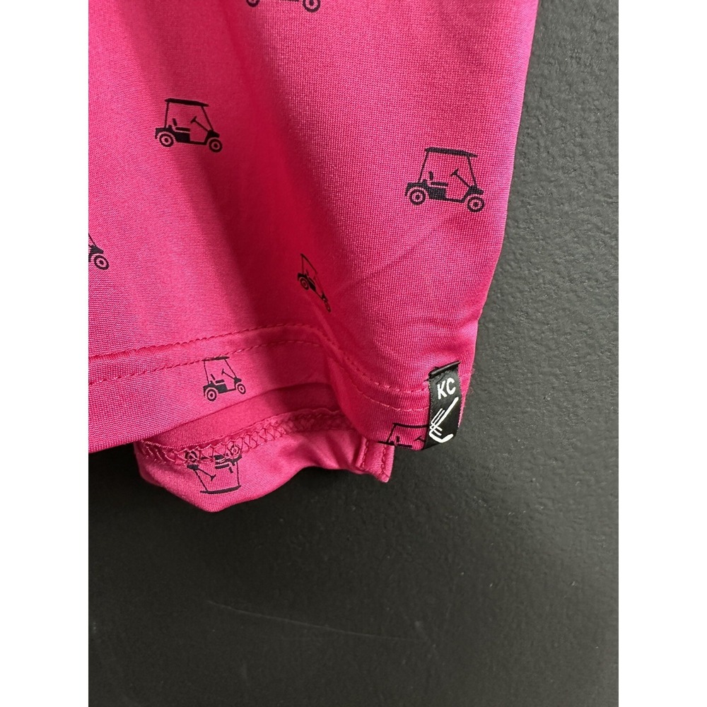 KENNETH COLE GOLF Polo Shirt Mens 2XL Pink Premium UPF Stretch Short Sleeve New - Picture 7 of 10